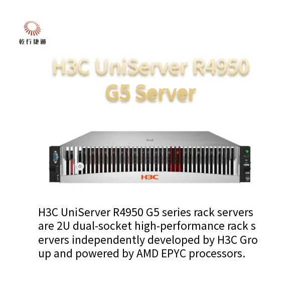 H3C UniServer R4950 G5 is a 2U Dual-socket High-performance Rack-mount Server Based on AMD EPYC Processor
