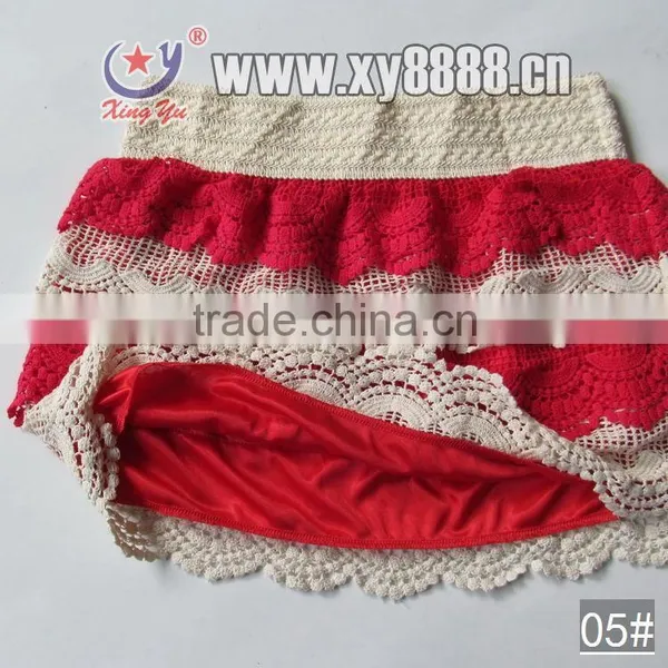 Cotton Lace Hot Girls Sexy Shorts Mini Skirts photo-5