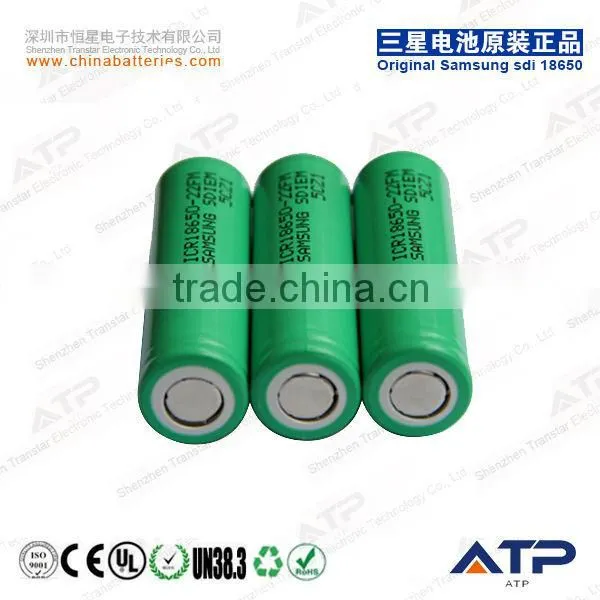 Famous Brand Samsung ICR18650-22F M Battery Cell / 22FM 3.6V 2200mah 18650 Samsung Battery / Samsung Icr18650 22fm 2200mah