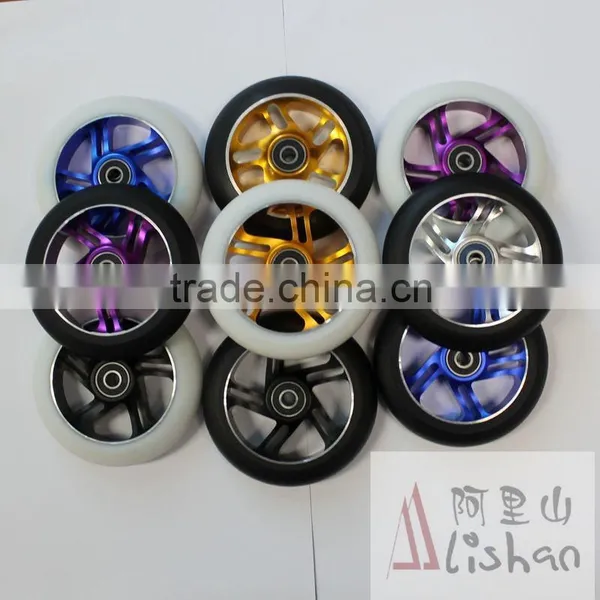 Blue Metal Core Scooter Wheels 110mm For Sale photo-4