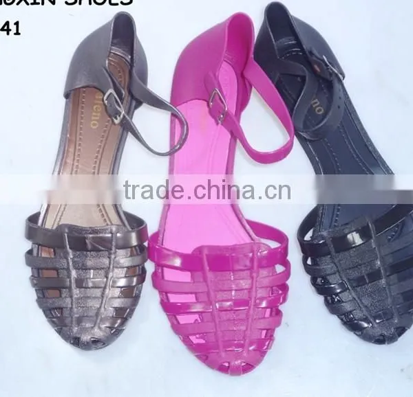 2015 PVC Jelly Good Quality Ladies Sandals photo-3
