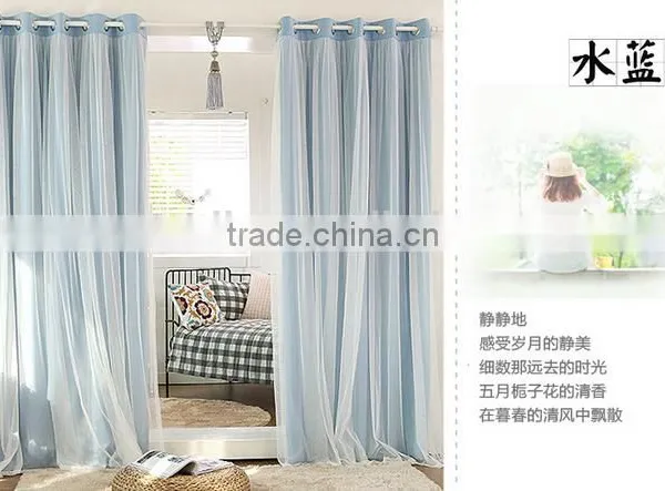 Living Room Curtains Polyester Blackout Woven Stripe Fabric photo-2