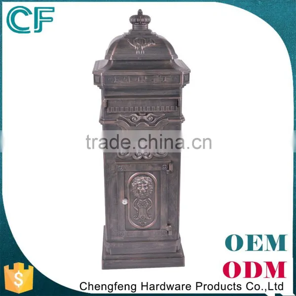 Aluminum Mailbox With Lion Statue Letterbox photo-2