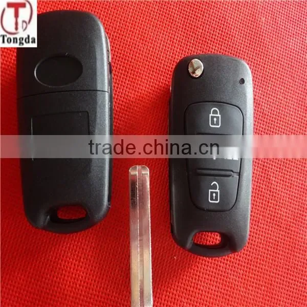 Tongda Hot Sale 4 Button Flip Key Fob Key Blank /key Shell for Hyundai K3 Elantra Forte photo-4