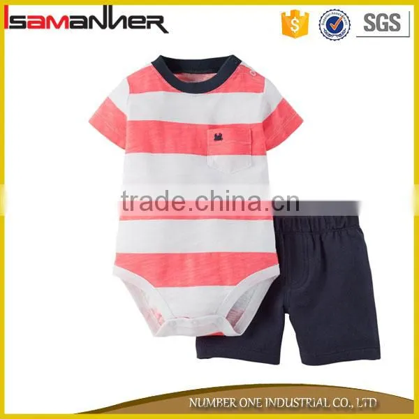 OEM Kids Pajama Suit Comfort Cotton Plain Baby Romper Set With Shorts Supplier's Choice photo-4