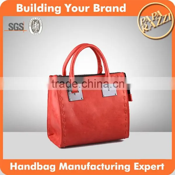 4020-Red Color Fashion High Quality Handbags Trade Assurance Designer Handbags