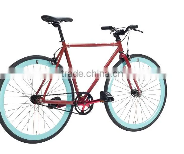 700C Colorful Taiwan Components Hiten Steel Single Speed Fixie Bike photo-3