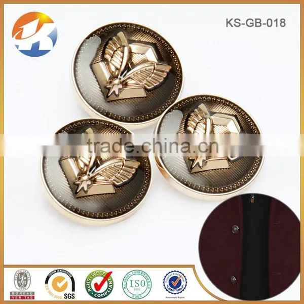 High Grade Fashion Gold Metal Custom Sewing Buttons photo-3