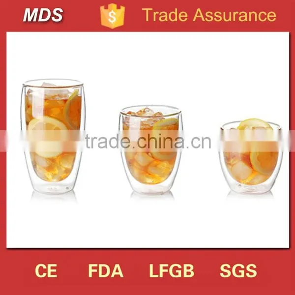 Hot New 8oz Double Wall Whiskey Glass With Heavy Bottom photo-4