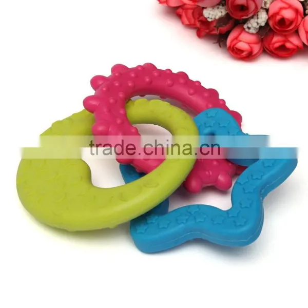 Wholesale 3 In 1 Rubber Funny Pet Chew Toys For Cat Puppies Dog Play Dental Teething Healthy Teeth Gums Resistant Bite Training photo-2