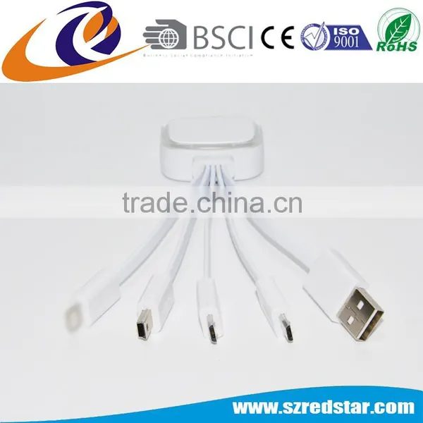 95% Customer Repeat Order 5 in 1 LED Light USB Cable For Charging photo-5