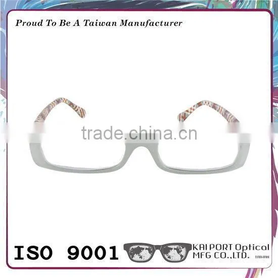 Vivid Color and Plaid Pattern Eyeglass Frame photo-3
