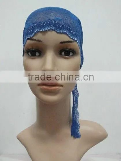 C015 New Muslim Tie Back Lace Underscarf