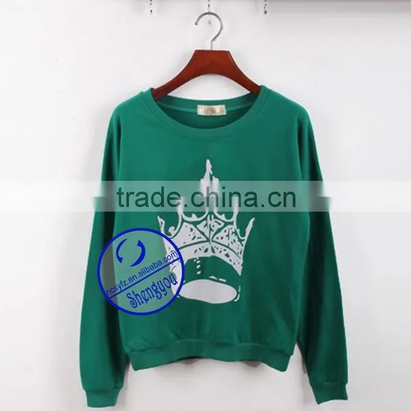 Wholesale High Quality Womens Pullover Sweatshirt Without Hood photo-6