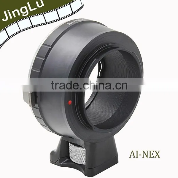 2015 New Lens Adapter With Tripod for Nik AI Mount Lens to NEX Body Camera photo-2