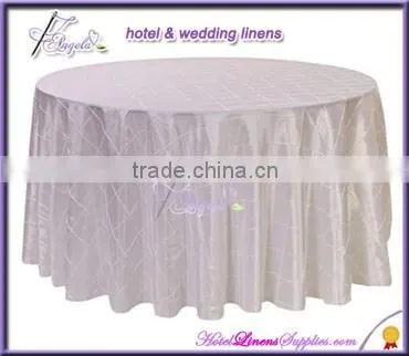 90 Inch Round Pintuck Table Cloths for Round Banquet Tables photo-3