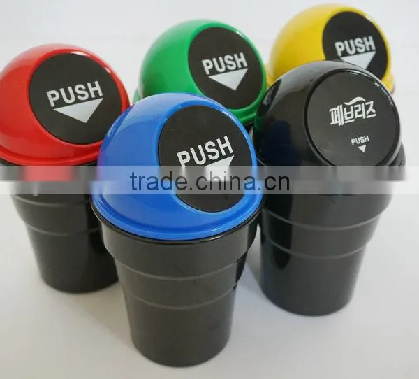 Plastic ABS Mini Small Colorful Car Trash Bin Wholesale Hot Sale photo-2