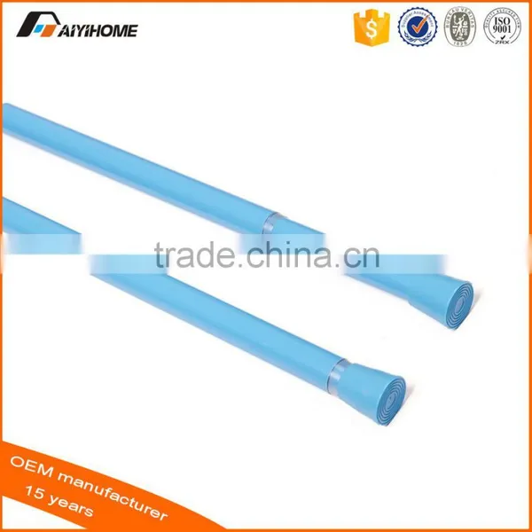 Spring Loaded Extendable Telescopic Shower Rod, Adjustable Tension Shower Curtain Rod Rail Pole Rods Rails photo-6