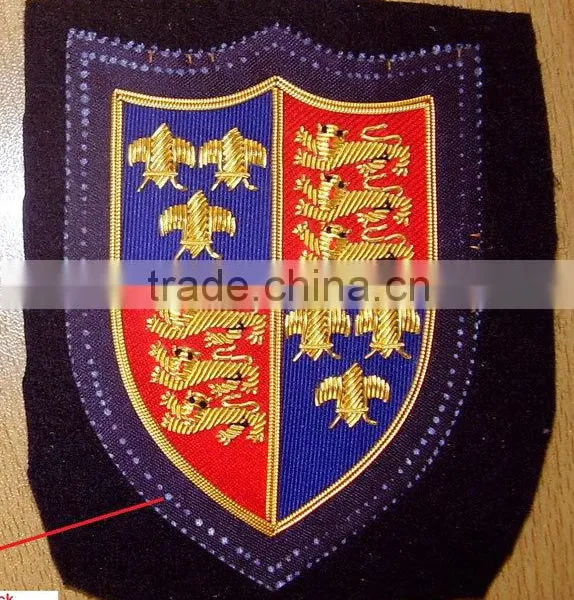 Hand Made Oidery Badge | Handmade Bullion Badges & Patches