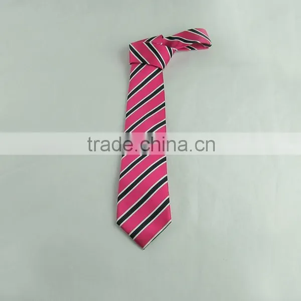 Customize Silk Men's Neck Tie in Stripe Pattern photo-6