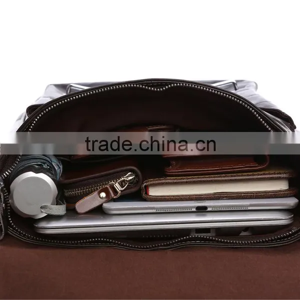 100% Genuine Cowhide Leather Men Leather Bag photo-5