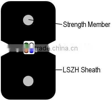 Indoor Optical Fiber Cable GJXFH
