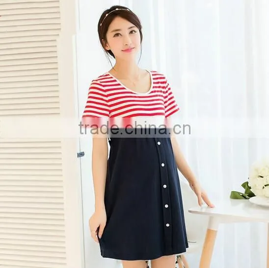 D71164H 215 New Maternity Cotton Wholesale Fashion Dress for Pregnant Women