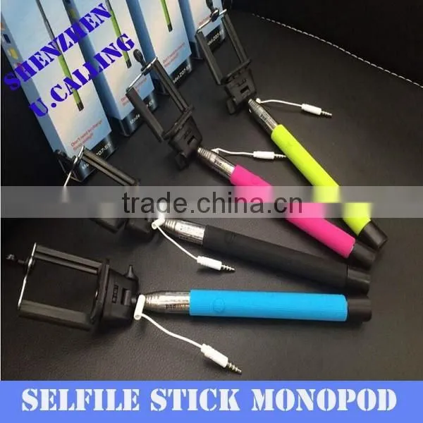Cheap Price Cabl Take Selfie Stick Monopod For IPhone 6 & Smart Phone