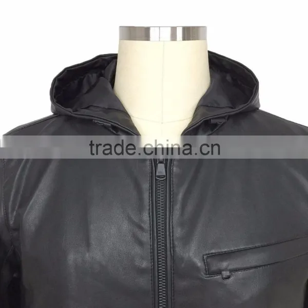 Manufacturer OEM Men PU Acket 2016 Fashion photo-6