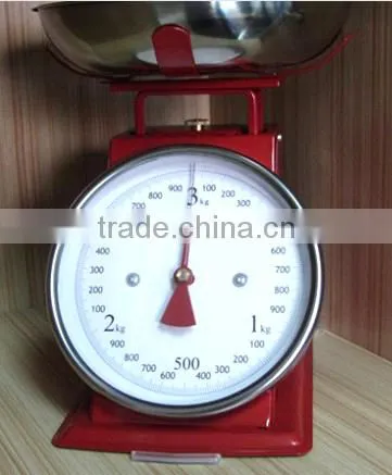 Accurate 1/3/5kg Kitchen Weighing Scale/Manual Kitchen Scale/Mechanical Stainless Steel Kitchen Weight Scale With Bowl photo-4