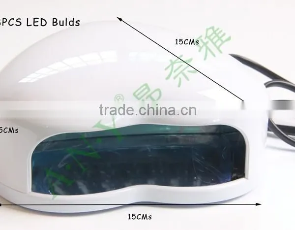 Professional Home Using White Heart Shape 3W Nail Curing Light UV Nail Polish Dryer photo-3