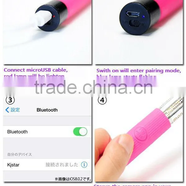 KJstar Wireless Monopod With Bluetooth Handheld Selfie Stick Z07-5. photo-2