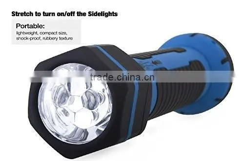 Rechargeable LED Flashlight Torch - Telescoping Retractable Work Light w/ Magnetic Base - 36 LEDs photo-2