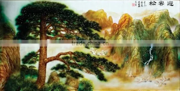 Handmade Art Decoration Modern Glass Painting Pictures photo-4