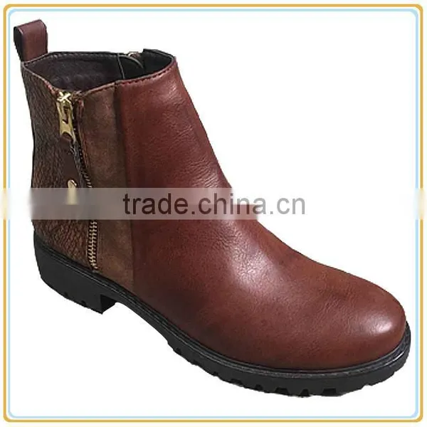 New Ladies Chuncky Boots Women New Flat Low Heel Boots