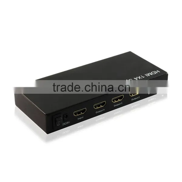 Sound Quality 4 Ports Hdmi Splitter 1x4 With IR Support 1080P 3D photo-4