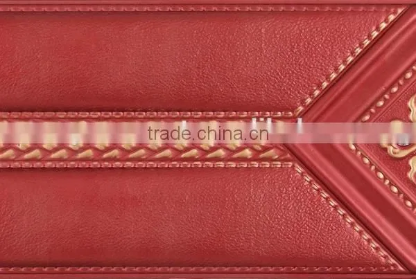 Man-made Leather 3 d Decorative Wall and Ceiling Panel 2016/ecorative PU Wall Panel