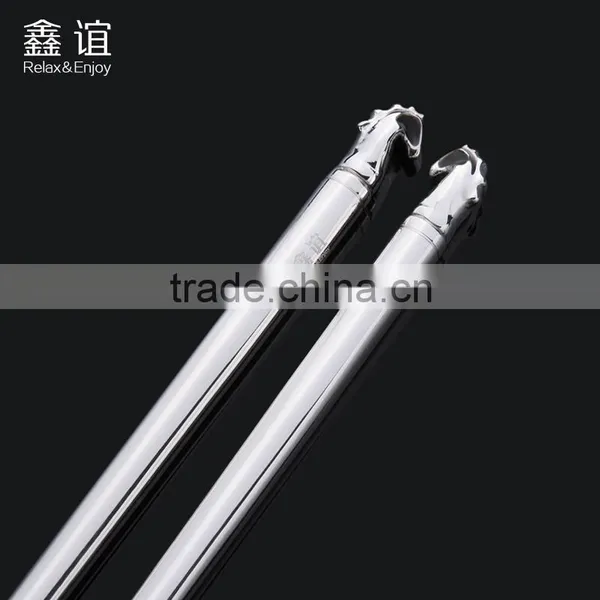 Wedding Gift Sterling Silver Chopsticks Good Luxury Design Chopsticks With Animal Horse Head Display Chopsticks for Corporate photo-6