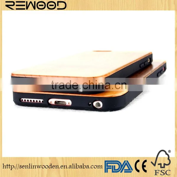 2016 New Arrival Unique Custom Phone Cases for 6/6s Real Wood Sculpture OEM LOGO Phone Cover Case photo-4