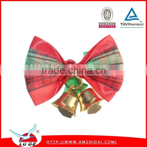 Wholesale Christmas Ribbon Bow With Christmas Bell photo-3
