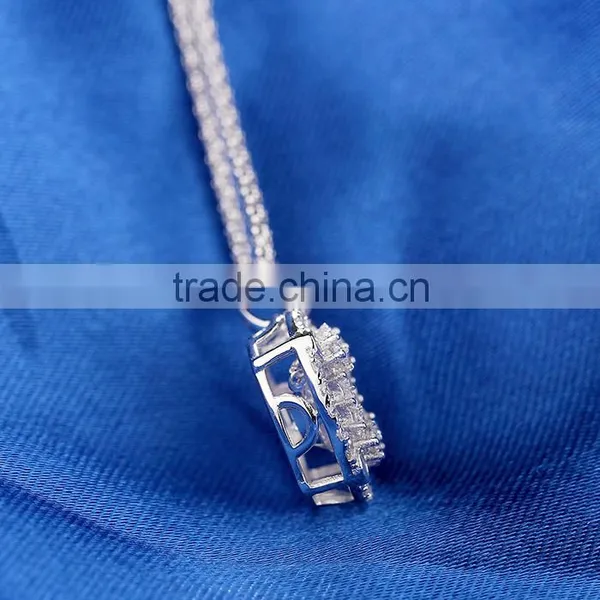 Flsah Christmas Gift Bling Summner Dancing Stone Pendant Necklace Jewelry SPG924W photo-2