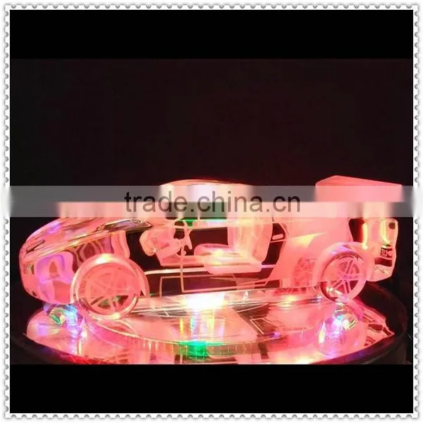 Fashion Crystal Sports Car Model With LED Lighting Base photo-4