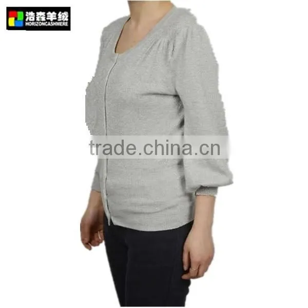 Fashion Women Knitted Cardigan Sweater, Latest Women Plain Knit Cardigan photo-2