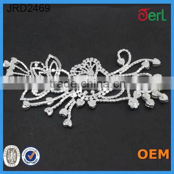Unique Design Popular Rhinestone Lace for Wedding Dress in Bulk photo-2