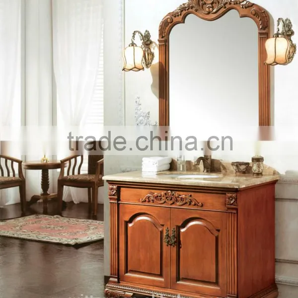 Bathroom Vanities Match Ceramic Sink,match Marble Top ,size Under 100cm WTS237 photo-5