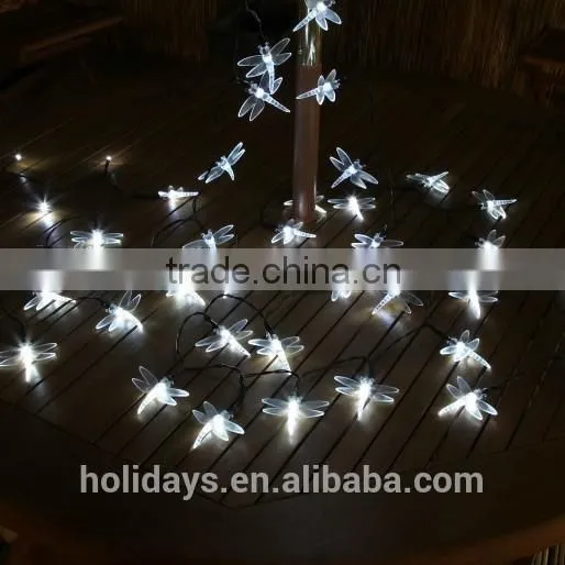5M 50 LED White Dragonfly Fairy Solar Garden Light photo-2
