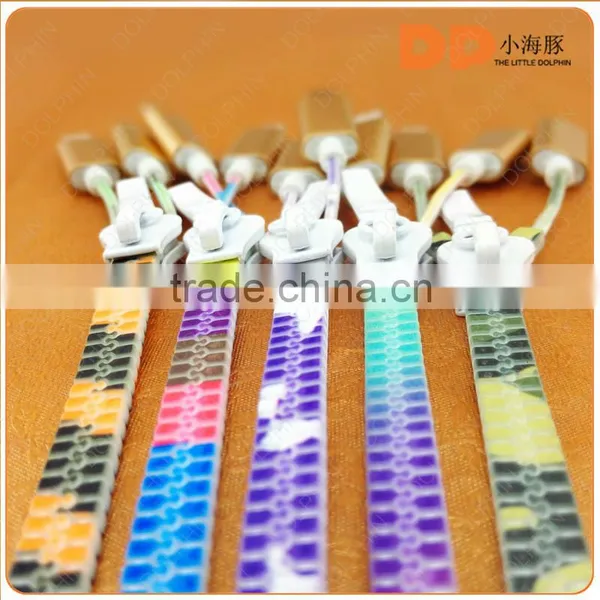 2016 Trending Products 2 in 1 Charging Sync Data Cable Stylish Zipper Usb Cable for Iphone 6 photo-4
