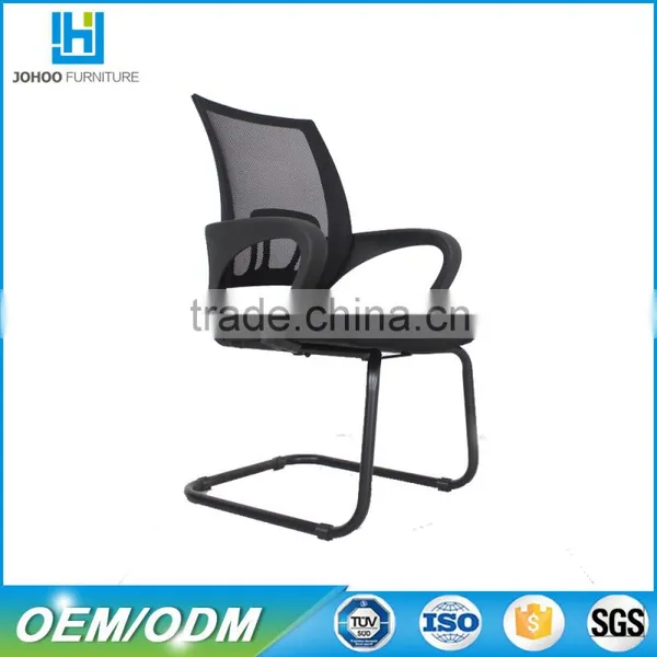 Hot Selling General Use Office Furniture Mid Back Ergonomic Mesh Office Guest Chair Without Wheels