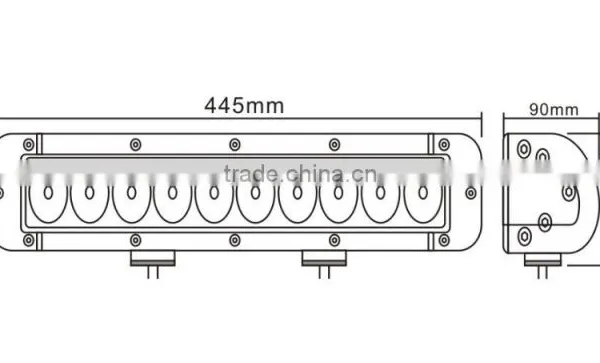 High Quality 100 Watt 17inch LED Lights Bar 12v Offroad Auto 100w Led Working Light for Car photo-4