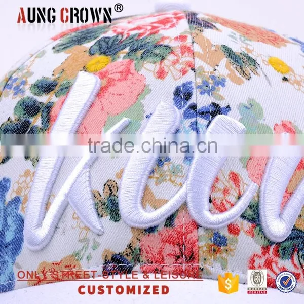 Fashion Floral Baseball Caps for Girls photo-4
